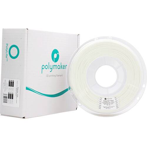 Polymaker 1.75mm PolyLite PLA Filament (1kg, White)
