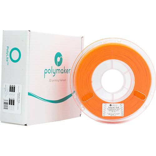 Polymaker 1.75mm PolyLite PLA Filament (1kg, Orange)