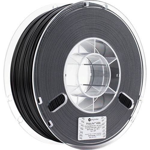 Polymaker 1.75mm PolyLite ASA Filament (1kg, Black)