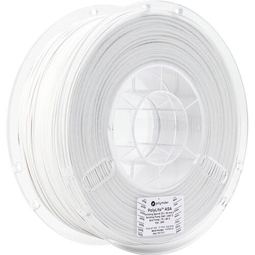 Polymaker 1.75mm PolyLite ASA Filament (1kg, White)