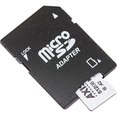 Axis Communications 512GB Surveillance UHS-I microSDXC Memory Card with SD Adapter