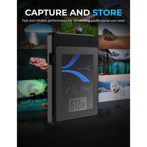 Sabrent 512GB Rocket CFX CFexpress Type B Memory Card and Card Reader Kit