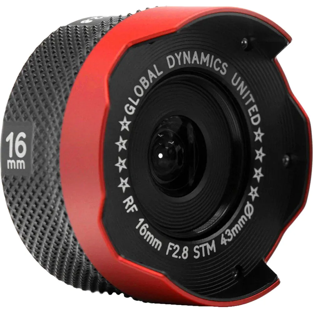 GLOBAL DYNAMICS UNITED Armored RF 16mm f/2.8 Autofocus Lens