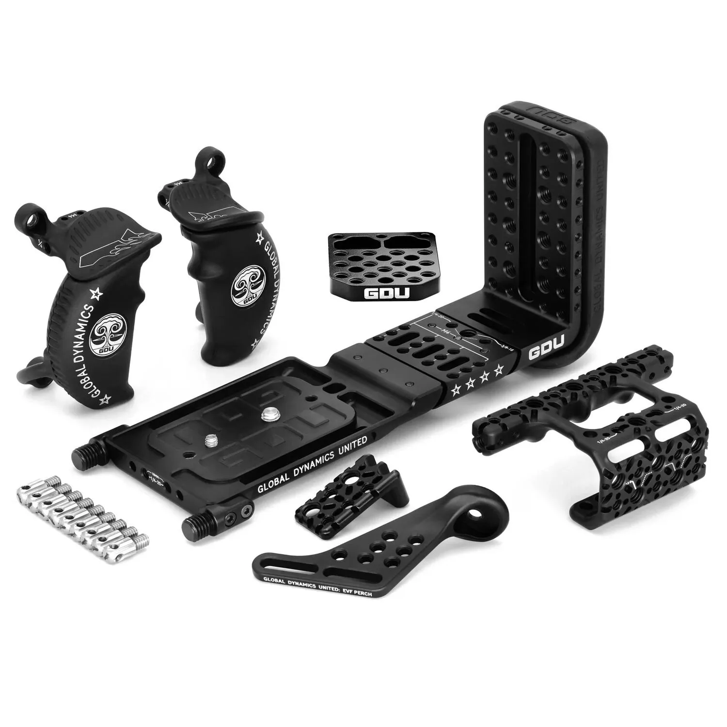 GLOBAL DYNAMICS UNITED Quantum Rig Monster Kit for RED V-RAPTOR (Black Handles)
