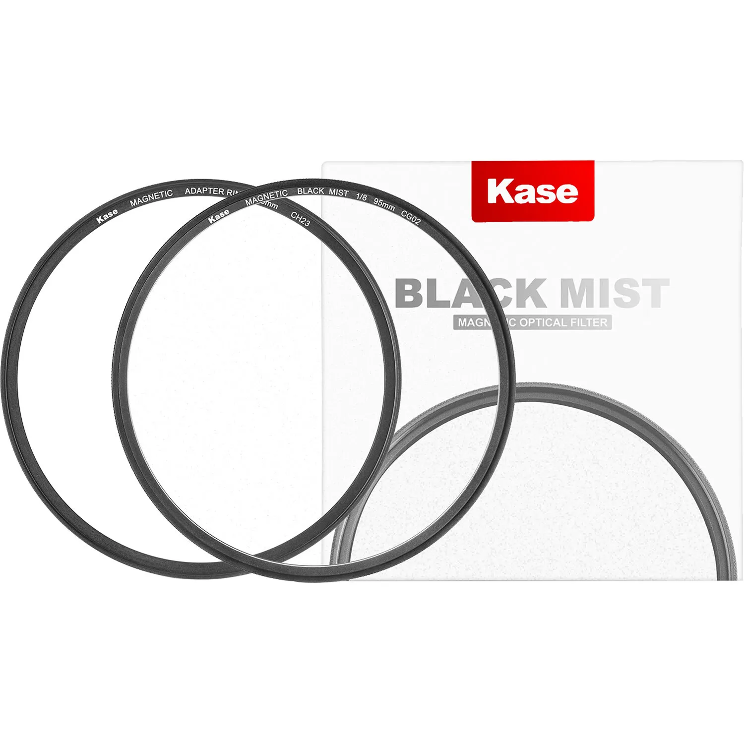 Kase Black Mist Magnetic Filter 1/8 & Magnetic Adapter (95mm)