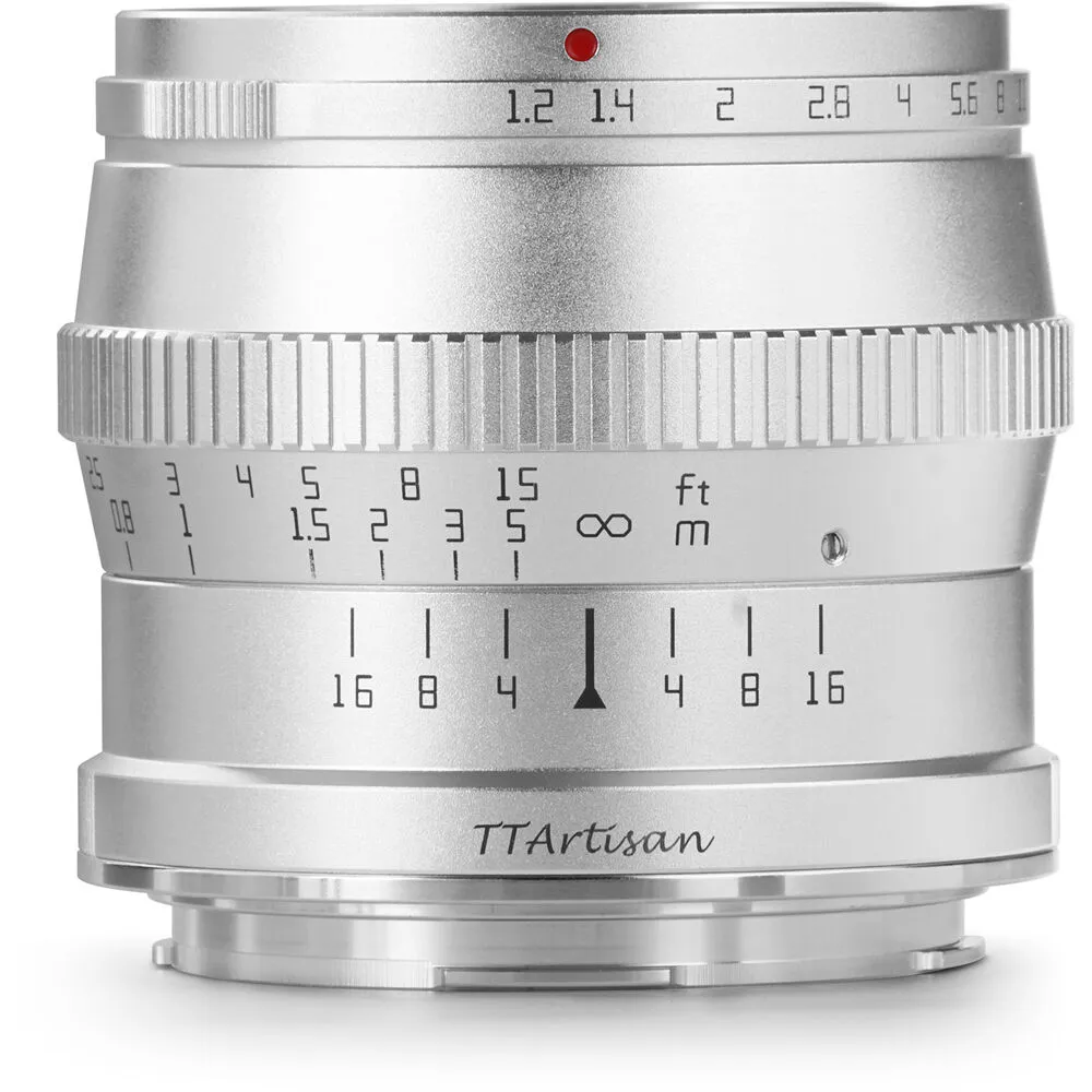 TTArtisan 50mm f/1.2 Lens for Leica L (Silver)