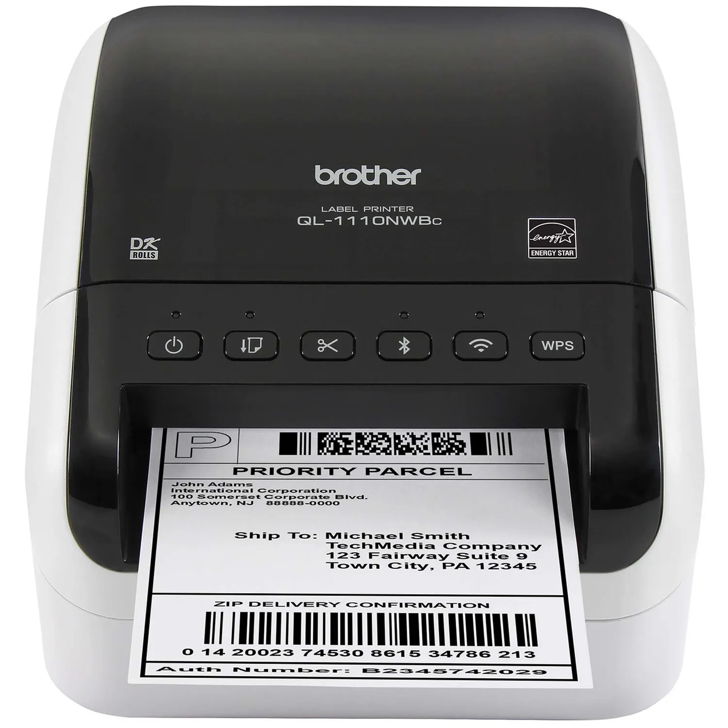 Brother QL-1110NWBC Wide Format Professional Label Printer with Ethernet and Bluetooth