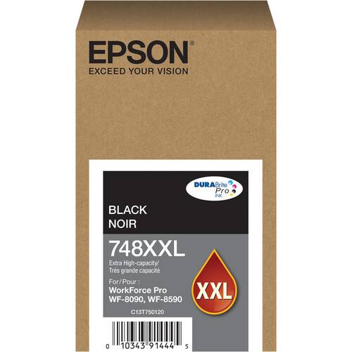 Epson DURABrite Pro 748XXL Extra-High Capacity Black Ink Cartridge