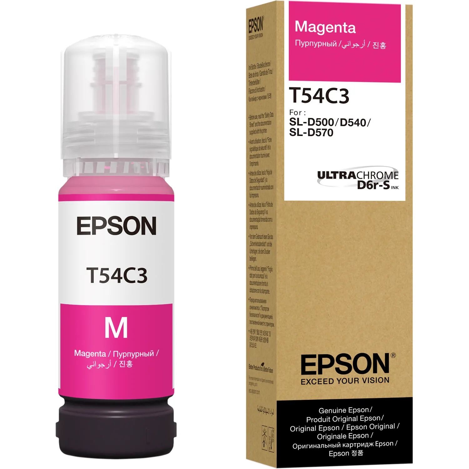 Epson UltraChrome T54C Magenta Ink Bottle for SureLab D570 (70mL)