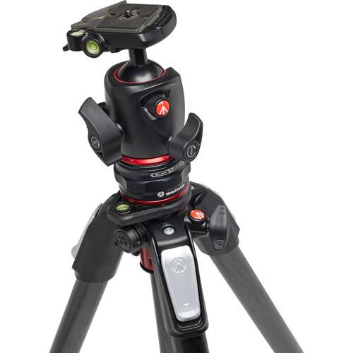 Manfrotto MT055CXPRO4 Carbon Fiber Tripod with MHXPRO-BHQ2 XPRO Ball Head & Move Quick Release Kit