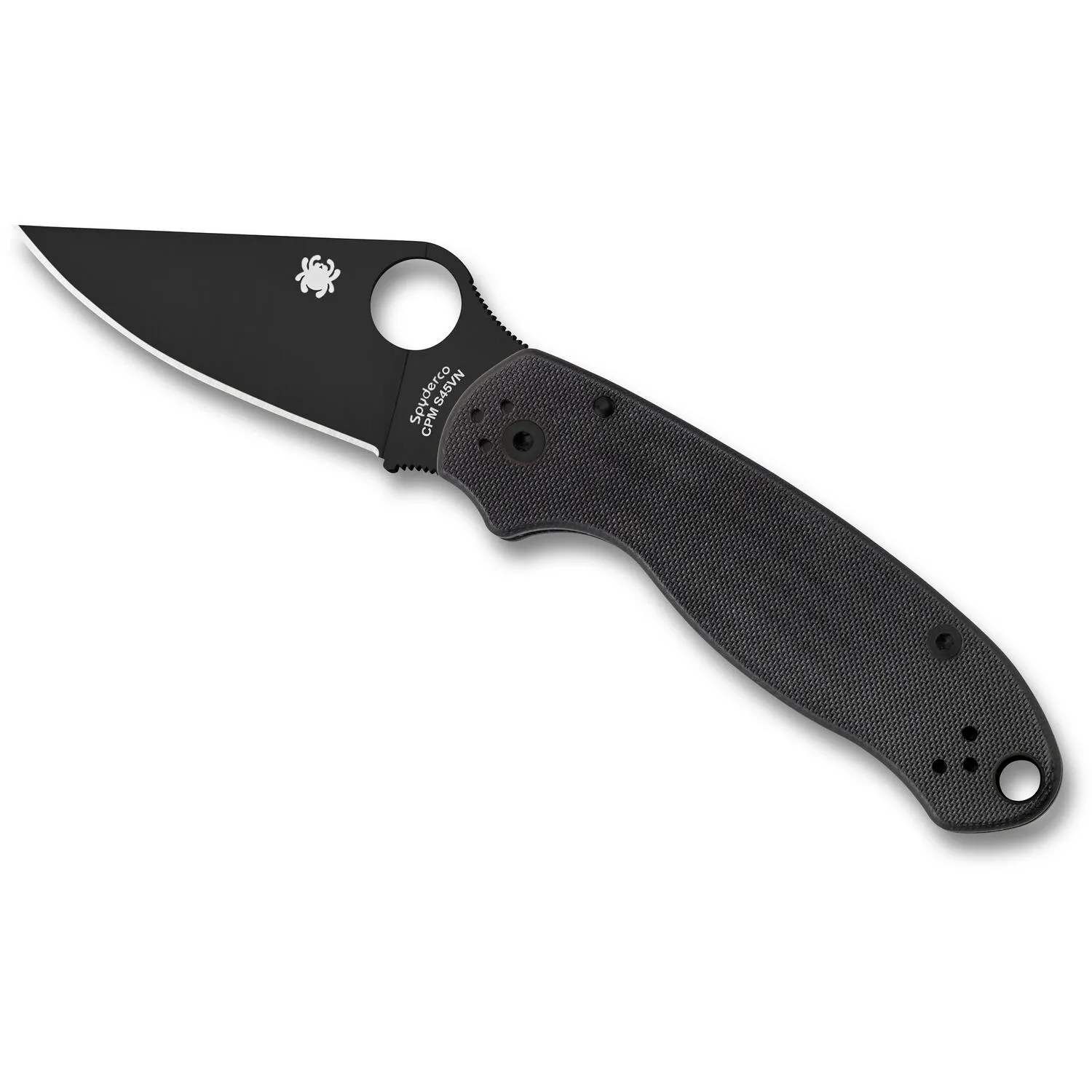 Spyderco Para 3 Folding Knife (Black Blade, Black Handle)
