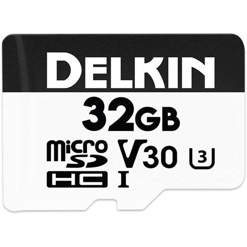 Delkin Devices 32GB Hyperspeed UHS-I microSDHC Memory Card with SD Adapter