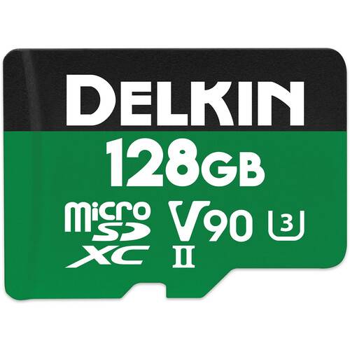 Delkin Devices 128GB POWER UHS-II microSDXC Memory Card with SD Adapter