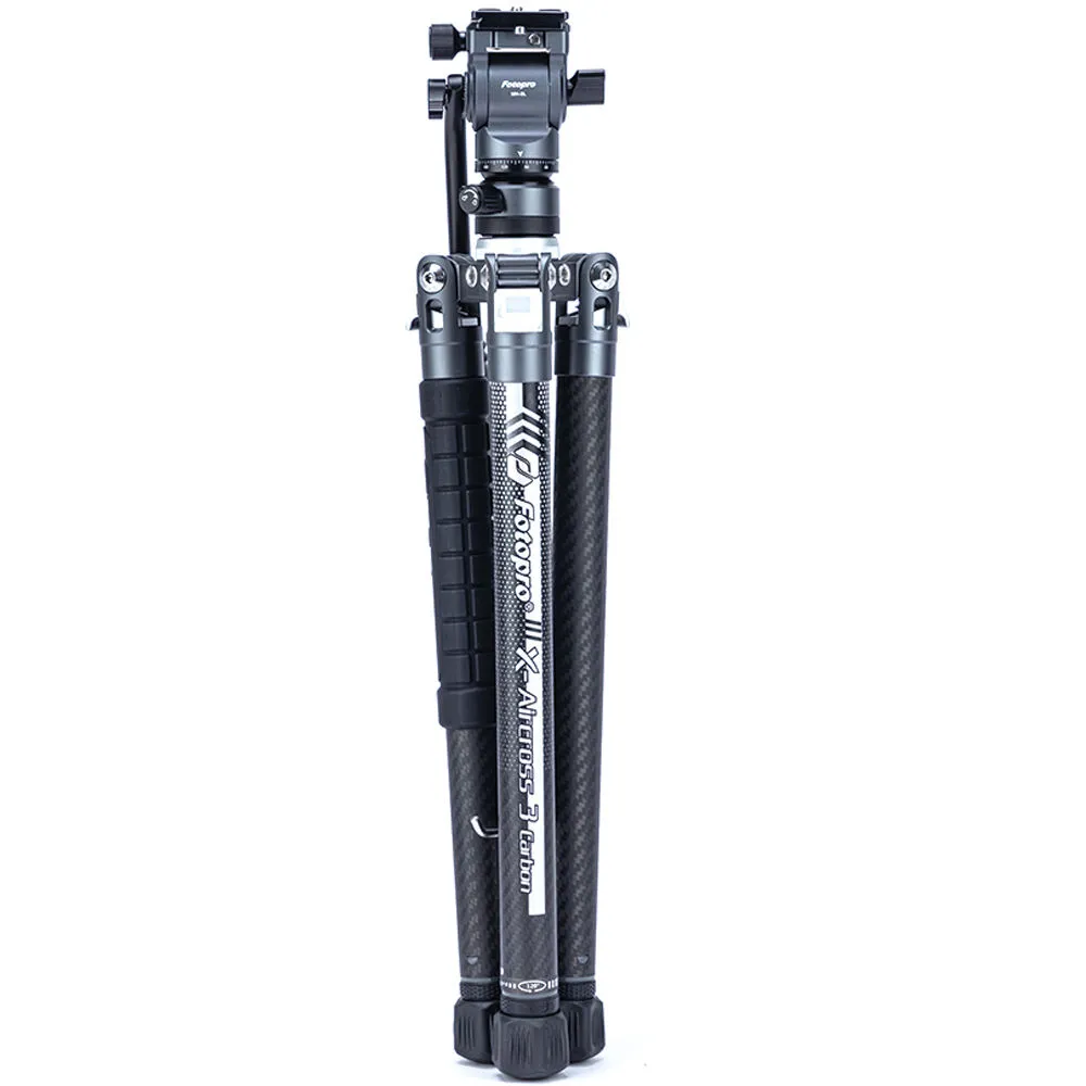 Fotopro X-Aircross 3 Video Carbon Fiber Tripod (Slate Gray)