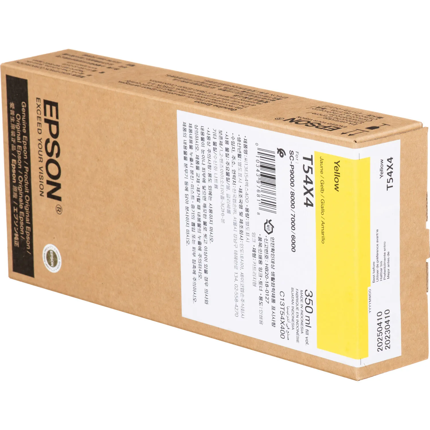 Epson T54X400 UltraChrome HD Yellow Ink Cartridge (350ml)
