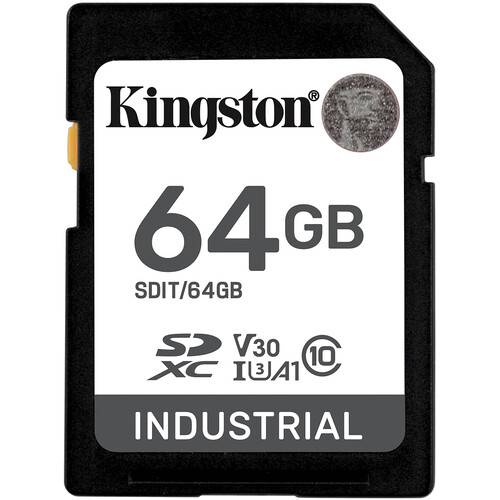 Kingston 64GB Industrial UHS-I SDXC Memory Card