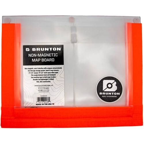 Brunton Non-Magnetic Map Board (Orange)