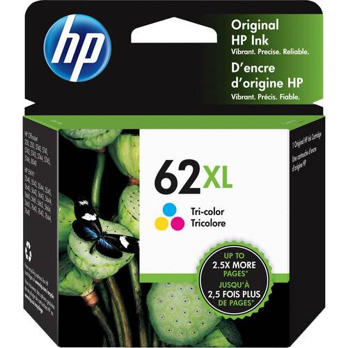HP 62XL High-Yield Tri-Color Ink Cartridge
