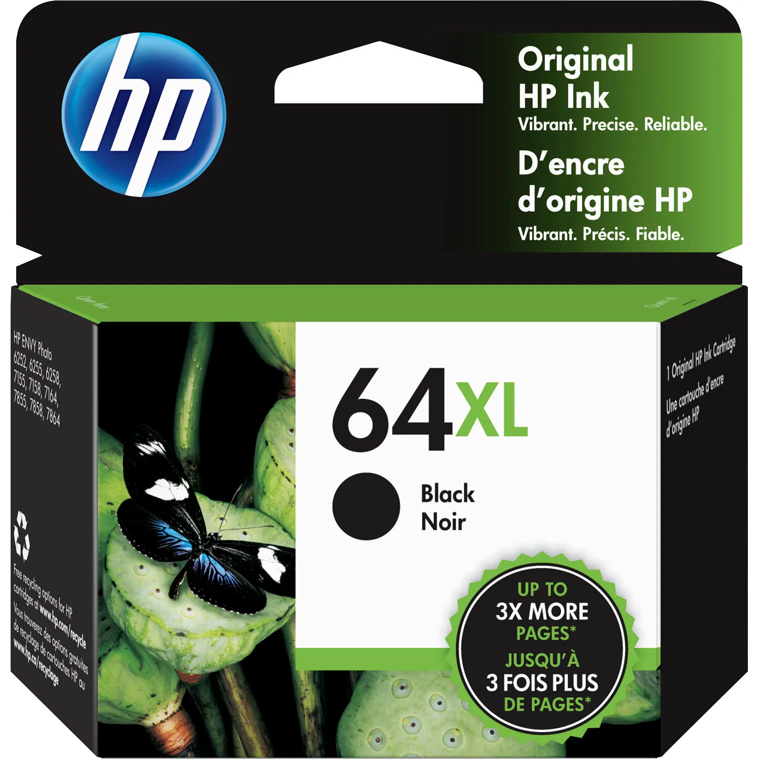 HP 64XL High-Yield Black Original Ink Cartridge