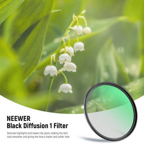 Neewer Black Diffusion Cinematic Effect Filter (58mm, Grade 1)