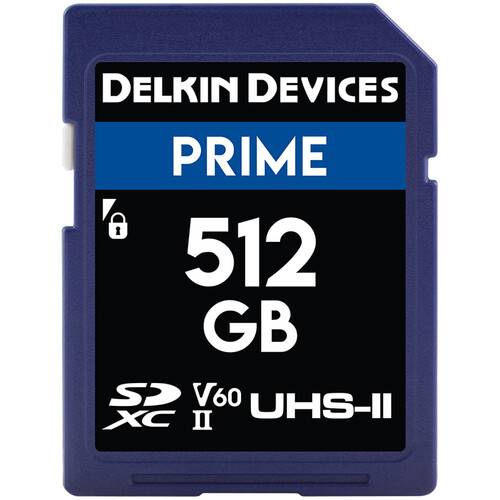 Delkin Devices 512GB PRIME UHS-II SDXC Memory Card