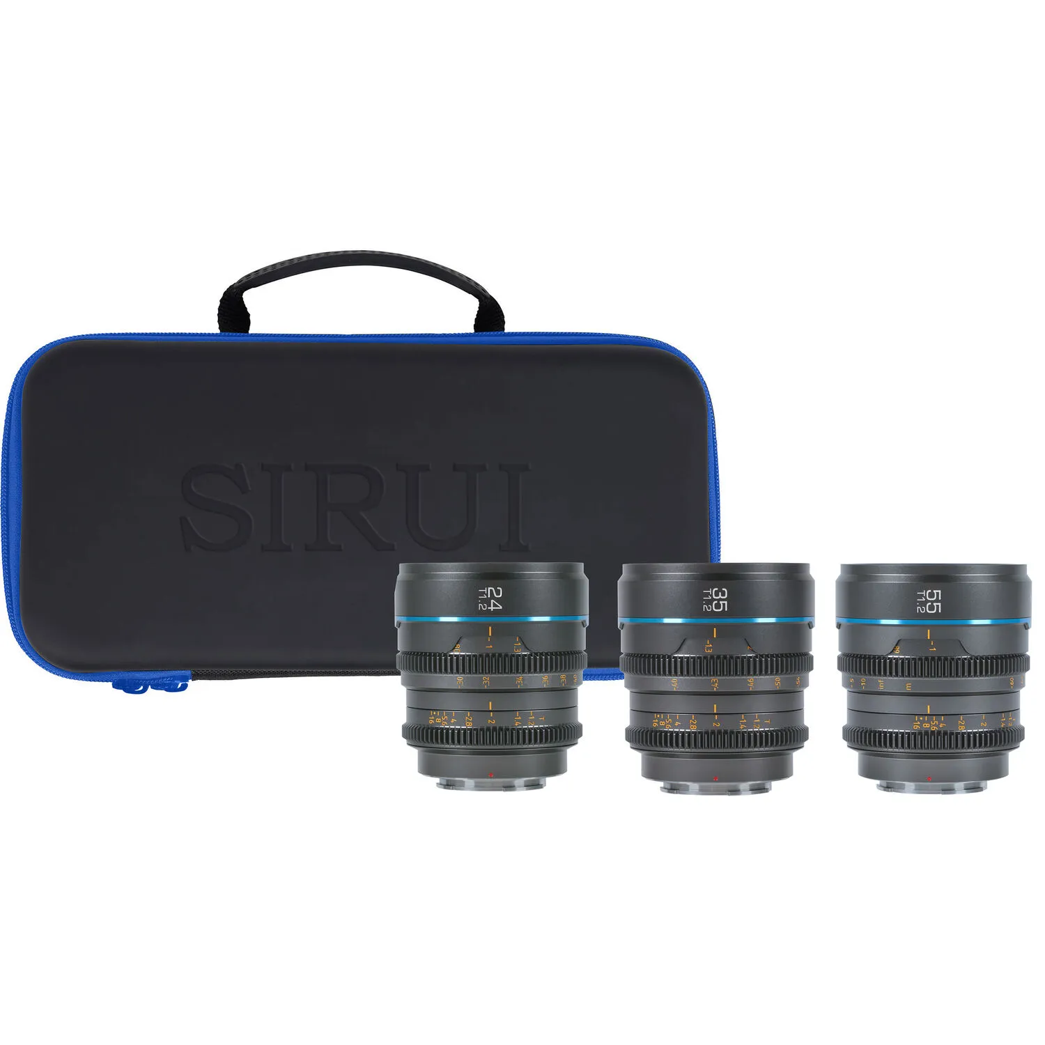Sirui Night Walker T1.2 S35 Cine 3-Lens Set (RF-Mount, Gunmetal Gray)