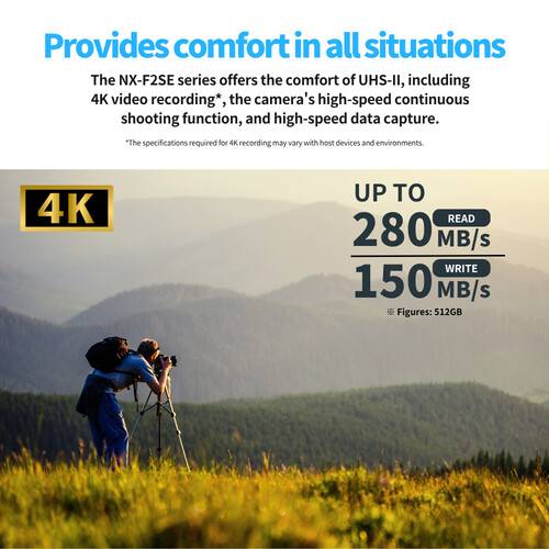 Nextorage 512GB NX-F2SE Series UHS-II SDXC Memory Card
