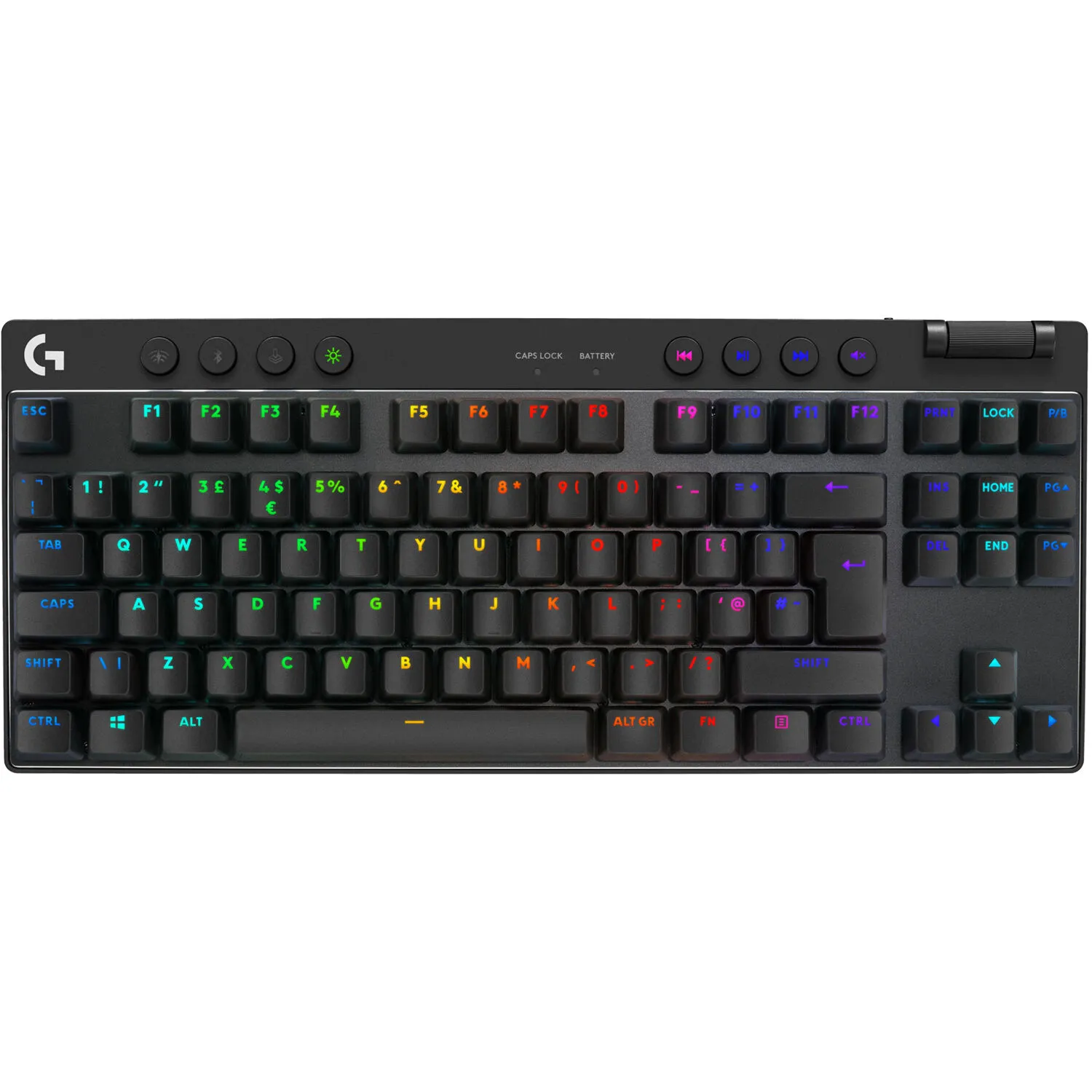 Logitech G PRO X TKL LIGHTSPEED Wireless RGB Gaming Keyboard (Black, Linear)