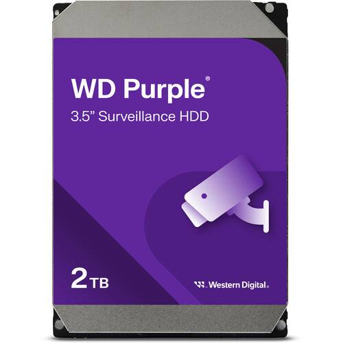 WD 2TB Purple SATA III 3.5" Internal Surveillance HDD (Retail)