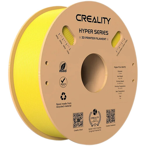 Creality Hyper Series PLA 3D Printing Filament (1kg, Yellow)