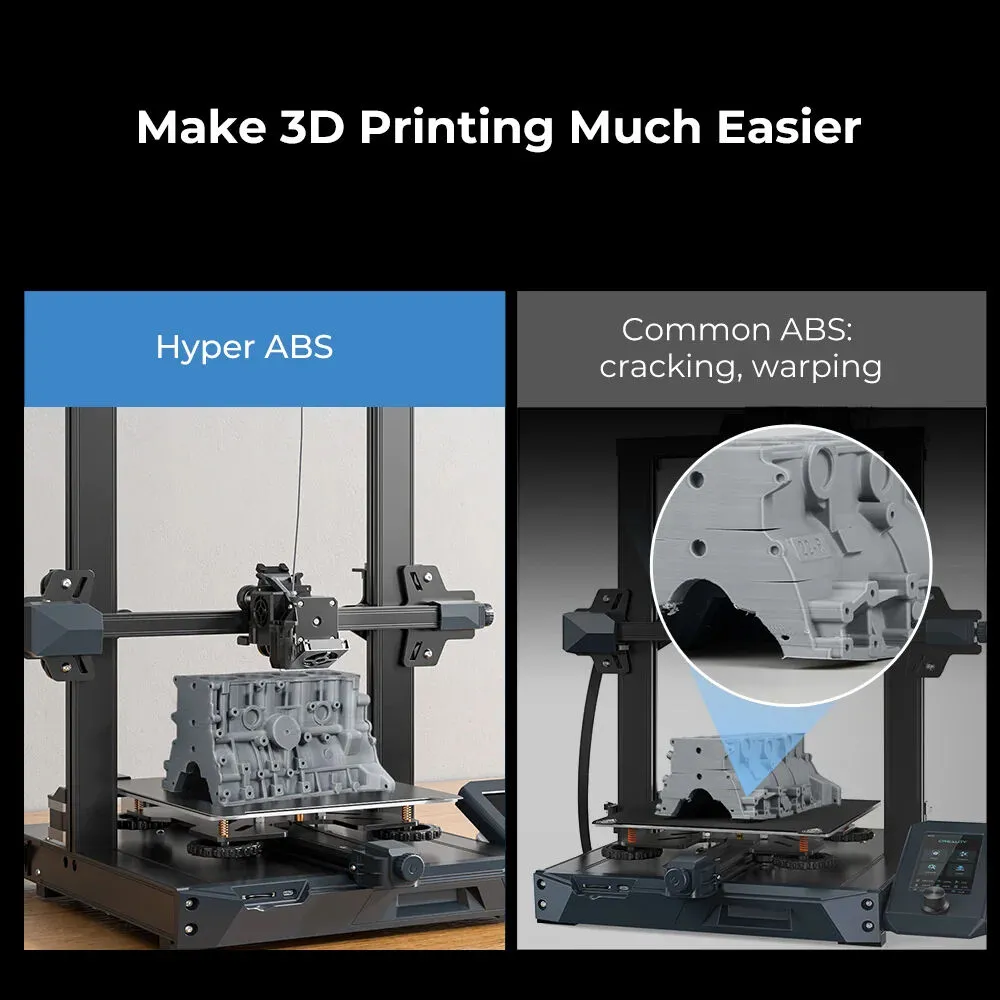 Creality Hyper Series ABS Filament (1kg, Black)