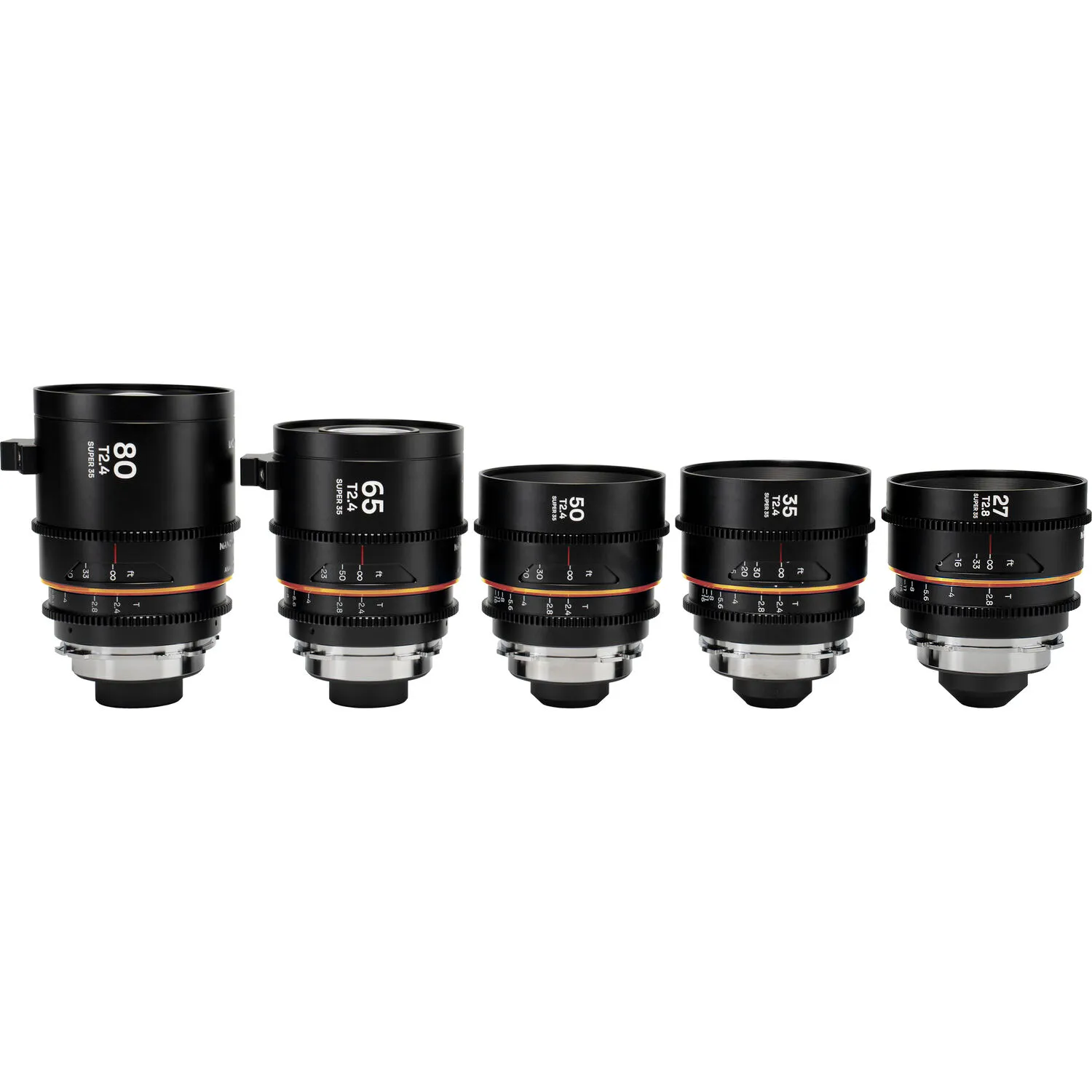 Venus Optics Laowa Nanomorph S35 Anamorphic Prime 5-Lens Bundle (Canon RF, Amber Flare)