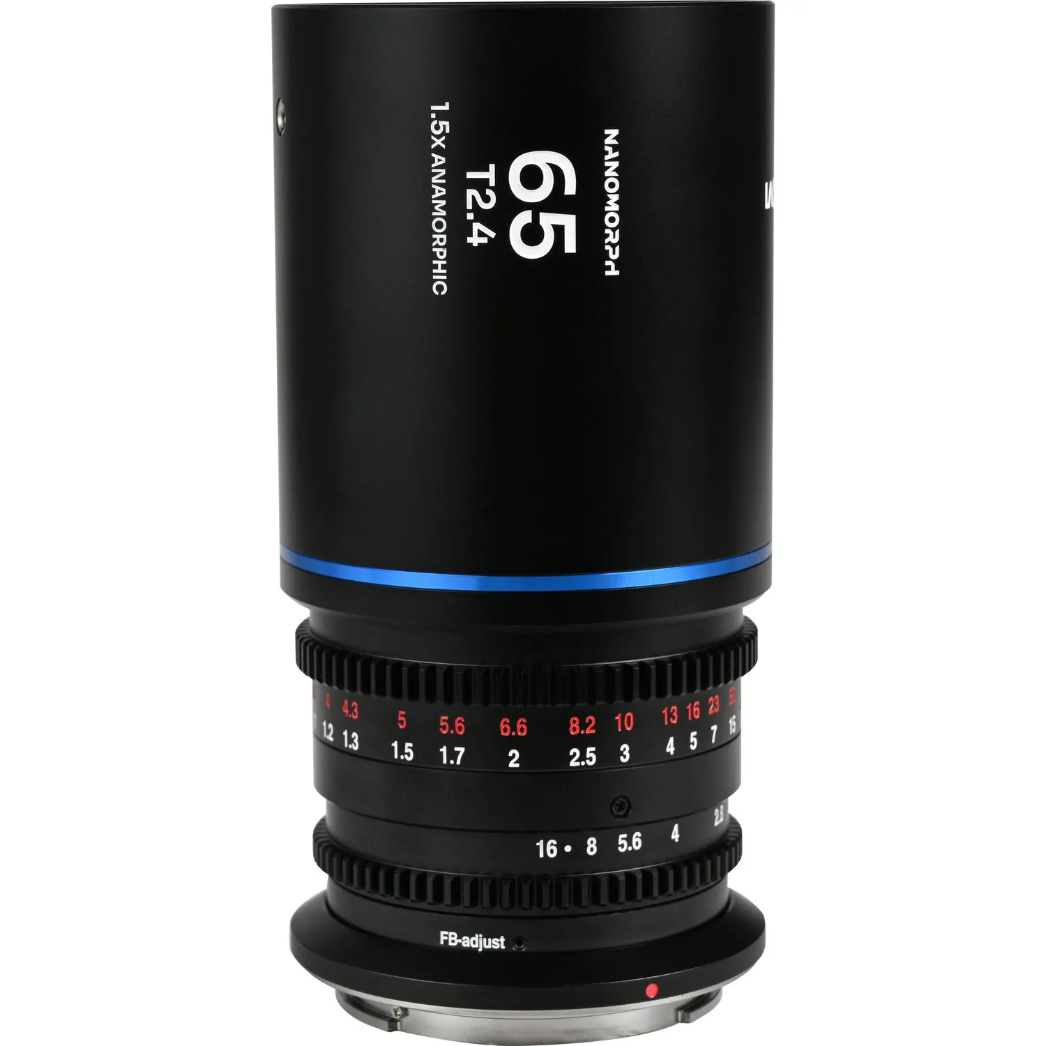 Venus Optics Laowa Nanomorph 65mm T2.4 1.5x S35 Anamorphic Lens (Canon RF, Blue Flare)