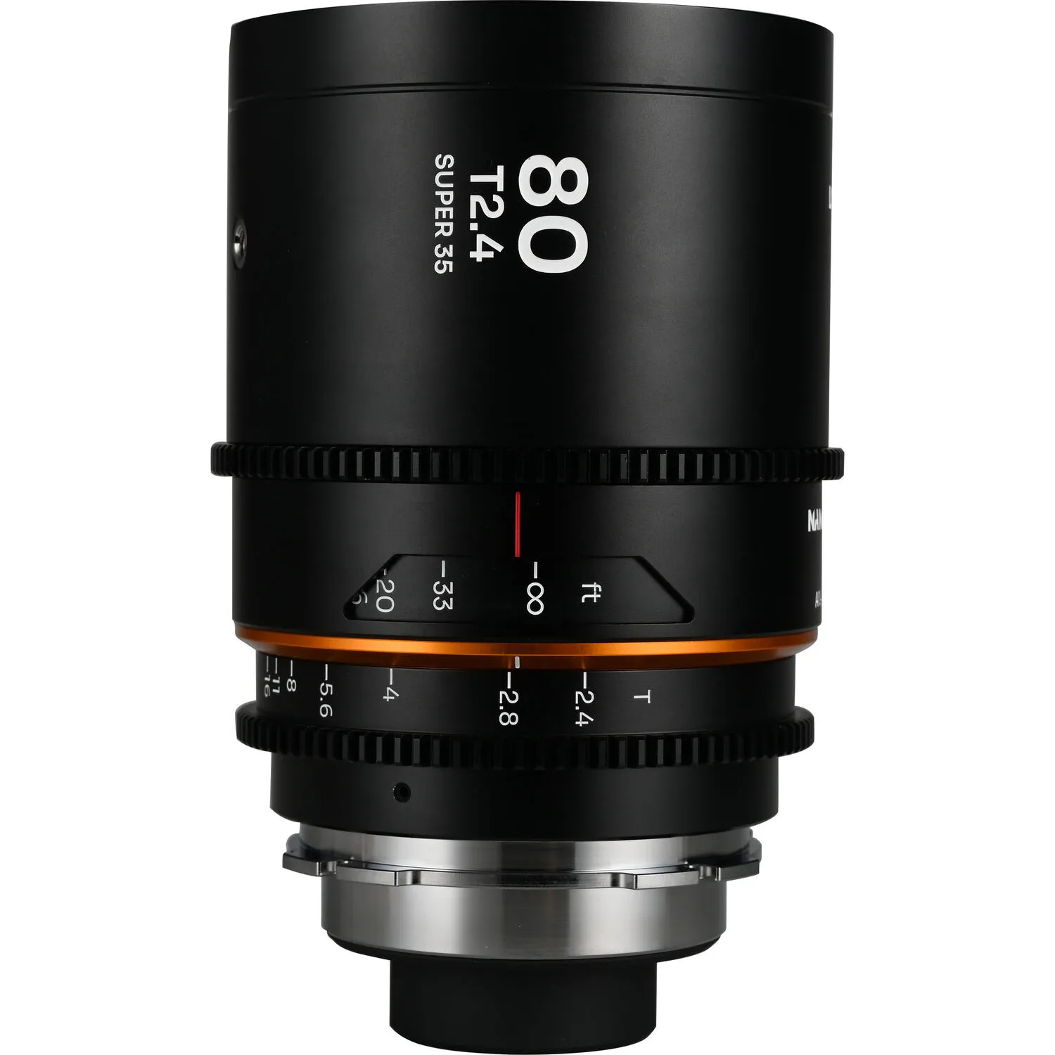Venus Optics Laowa Nanomorph 80mm T2.4 1.5x S35 Anamorphic Lens (Canon RF, Amber Flare)