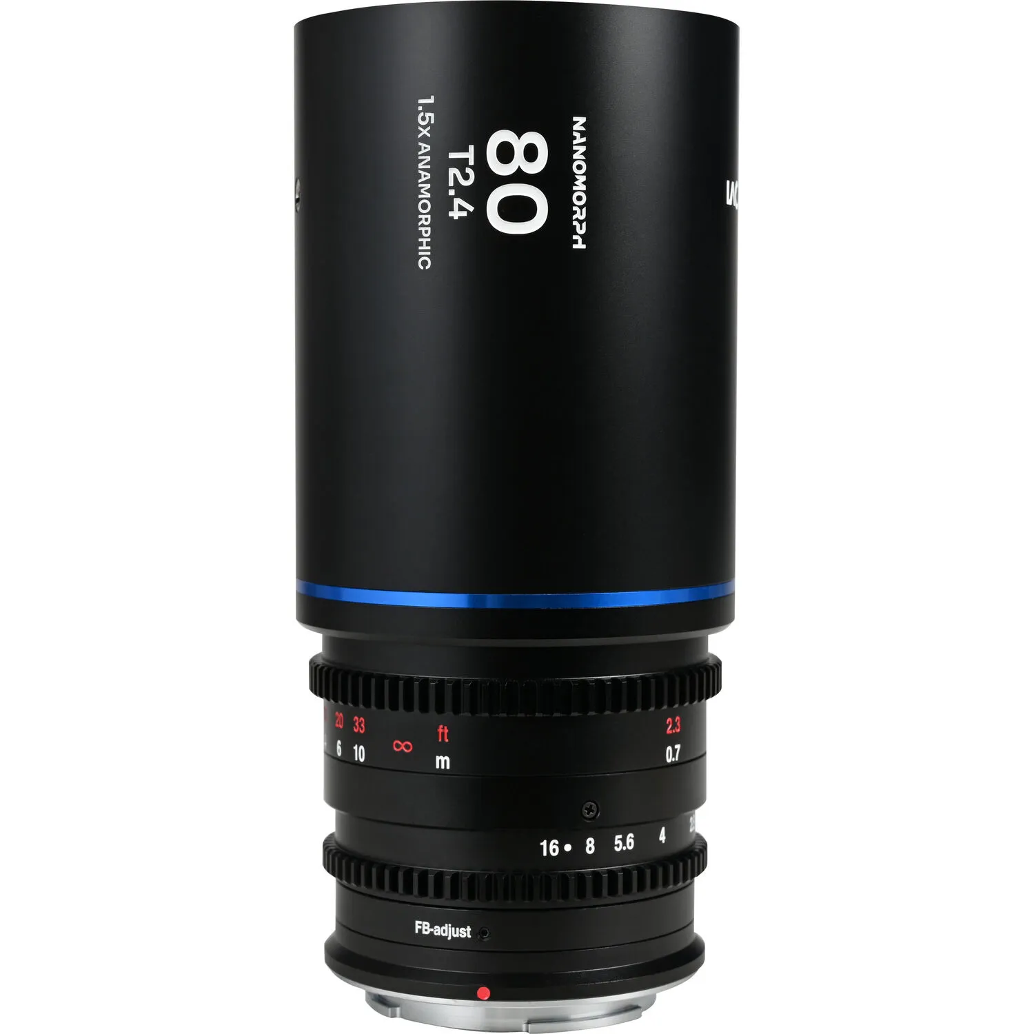 Venus Optics Laowa Nanomorph 80mm T2.4 1.5x S35 Anamorphic Lens (Sony E, Blue Flare)