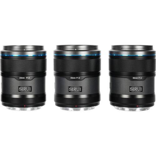 Sirui Sniper f/1.2 Autofocus 3-Lens Kit (FUJIFILM X, Black)