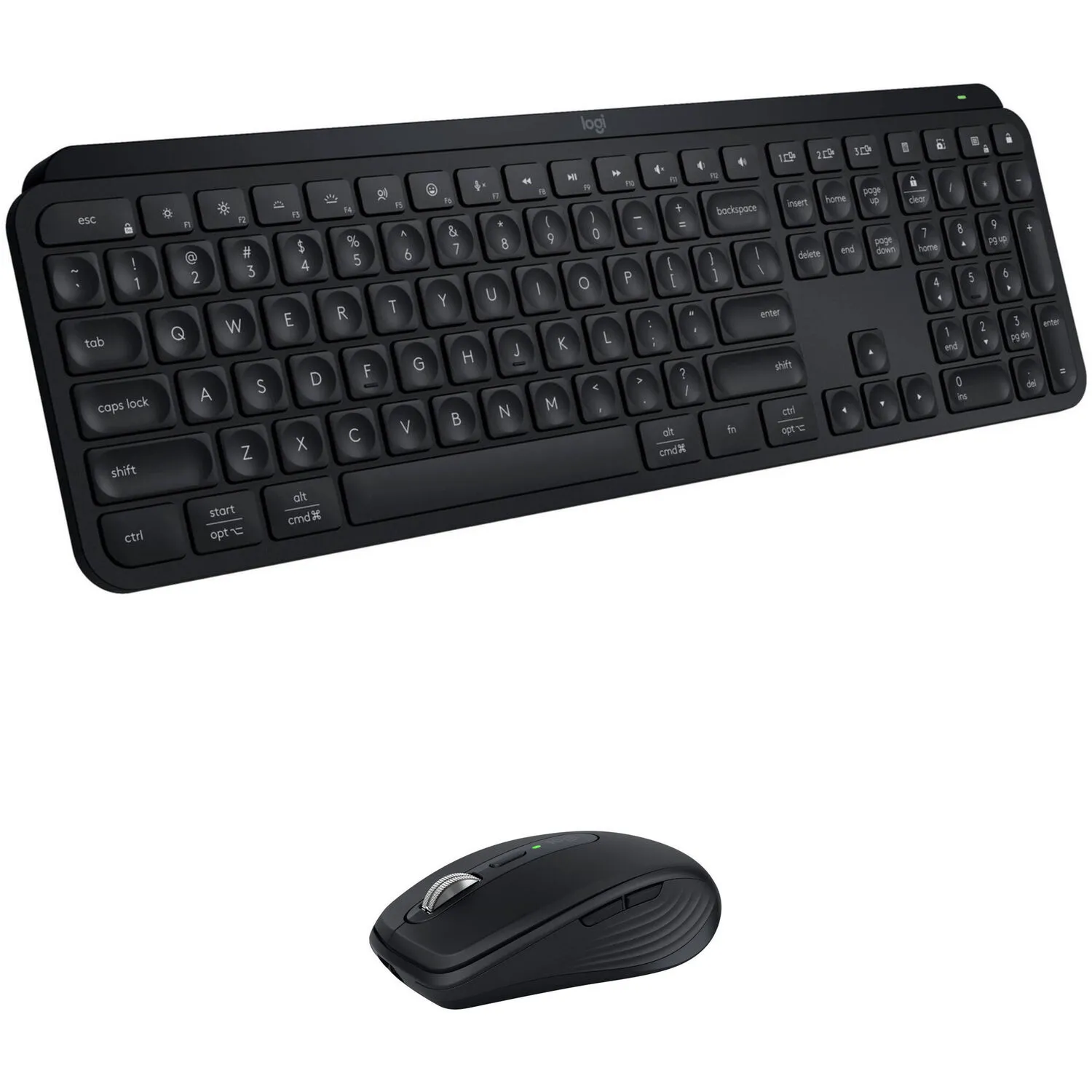 Logitech MX Keys S Wireless Keyboard & MX Anywhere 3S Mouse Combo Kit (Black)