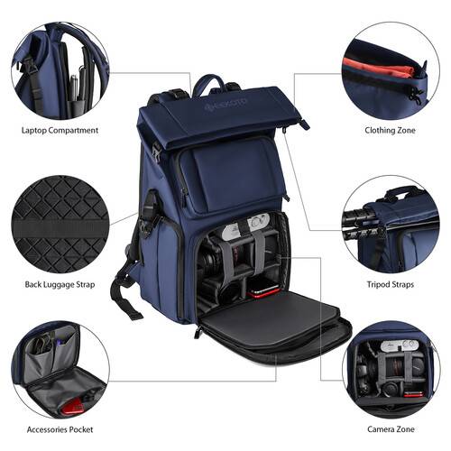 Geekoto Rogue Backpack (Cassian Blue, 25L)