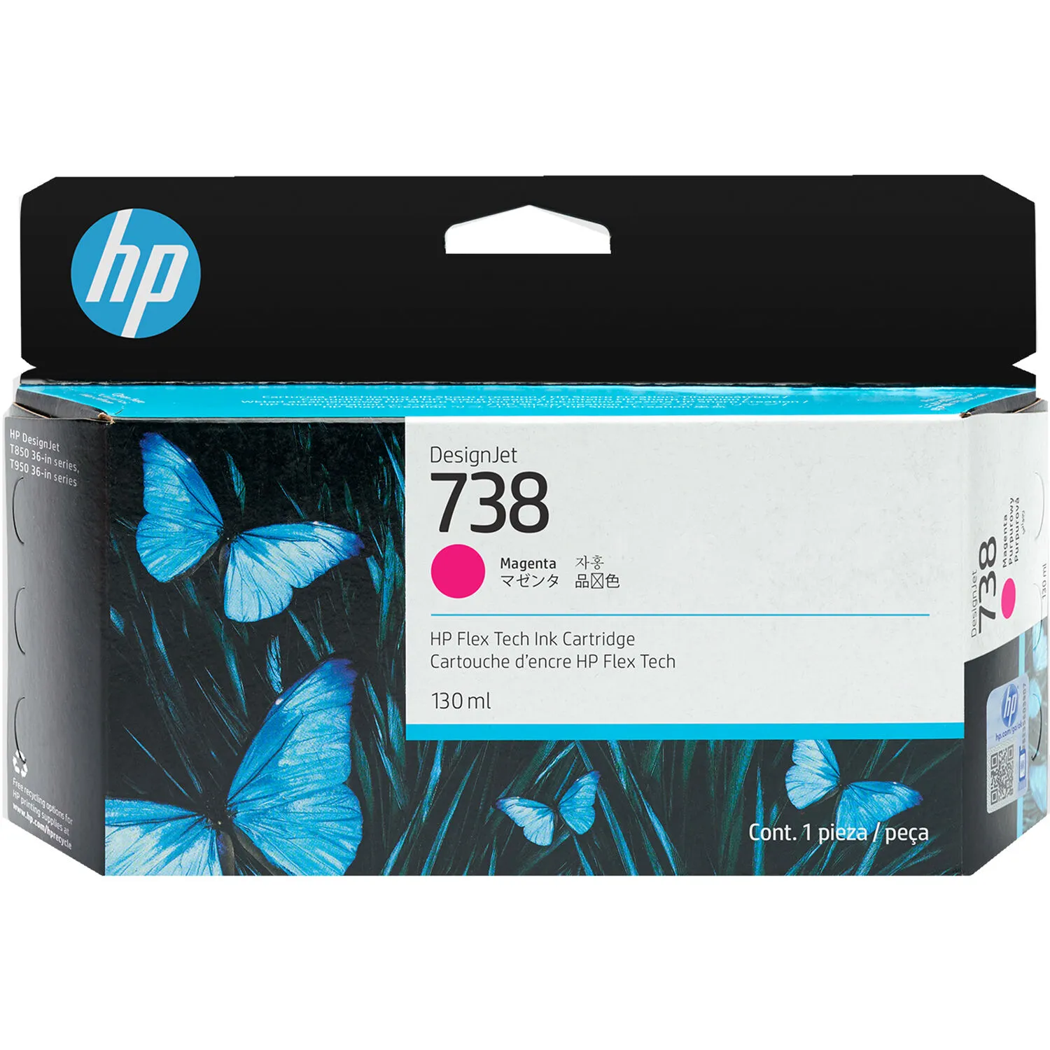 HP 738 Designjet Magenta Ink Cartridge (130mL)