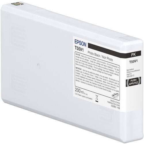 Epson T55V Photo Black UltraChrome PRO10 Ink Cartridge (200mL)