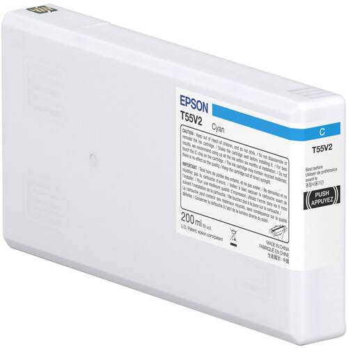 Epson T55V Cyan UltraChrome PRO10 Ink Cartridge (200mL)