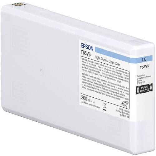 Epson T55V Light Cyan UltraChrome PRO10 Ink Cartridge (200mL)