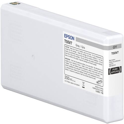 Epson T55V Gray UltraChrome PRO10 Ink Cartridge (200mL)