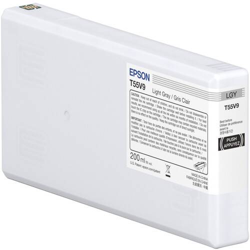 Epson T55V Light Gray UltraChrome PRO10 Ink Cartridge (200mL)