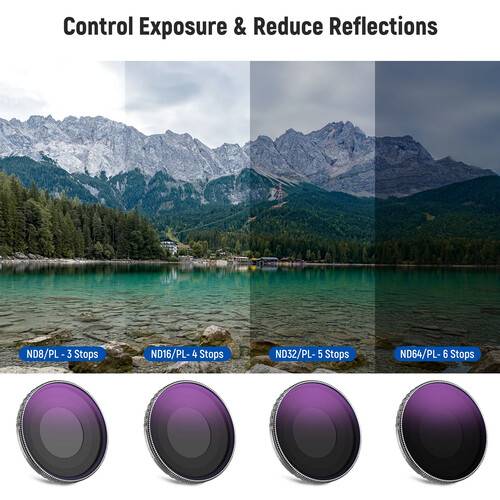 Neewer ND/PL 4-Filter Set for DJI Osmo Action 4