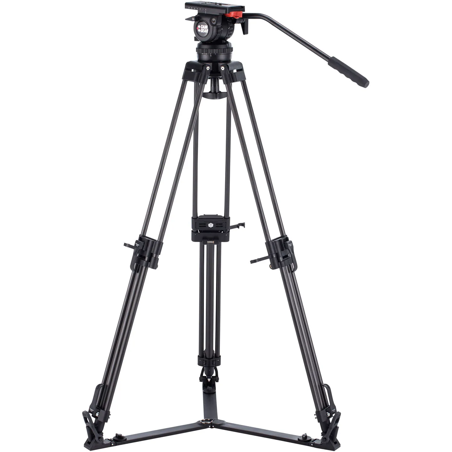 Camgear V10 CF/GS Fluid Head & Carbon Fiber Tripod with Ground Spreader System (100mm)