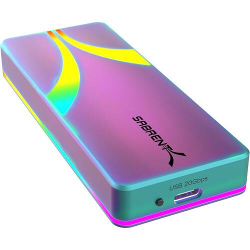Sabrent Rocket RGB USB-C M.2 SATA/NVMe SSD Enclosure (Special Edition)