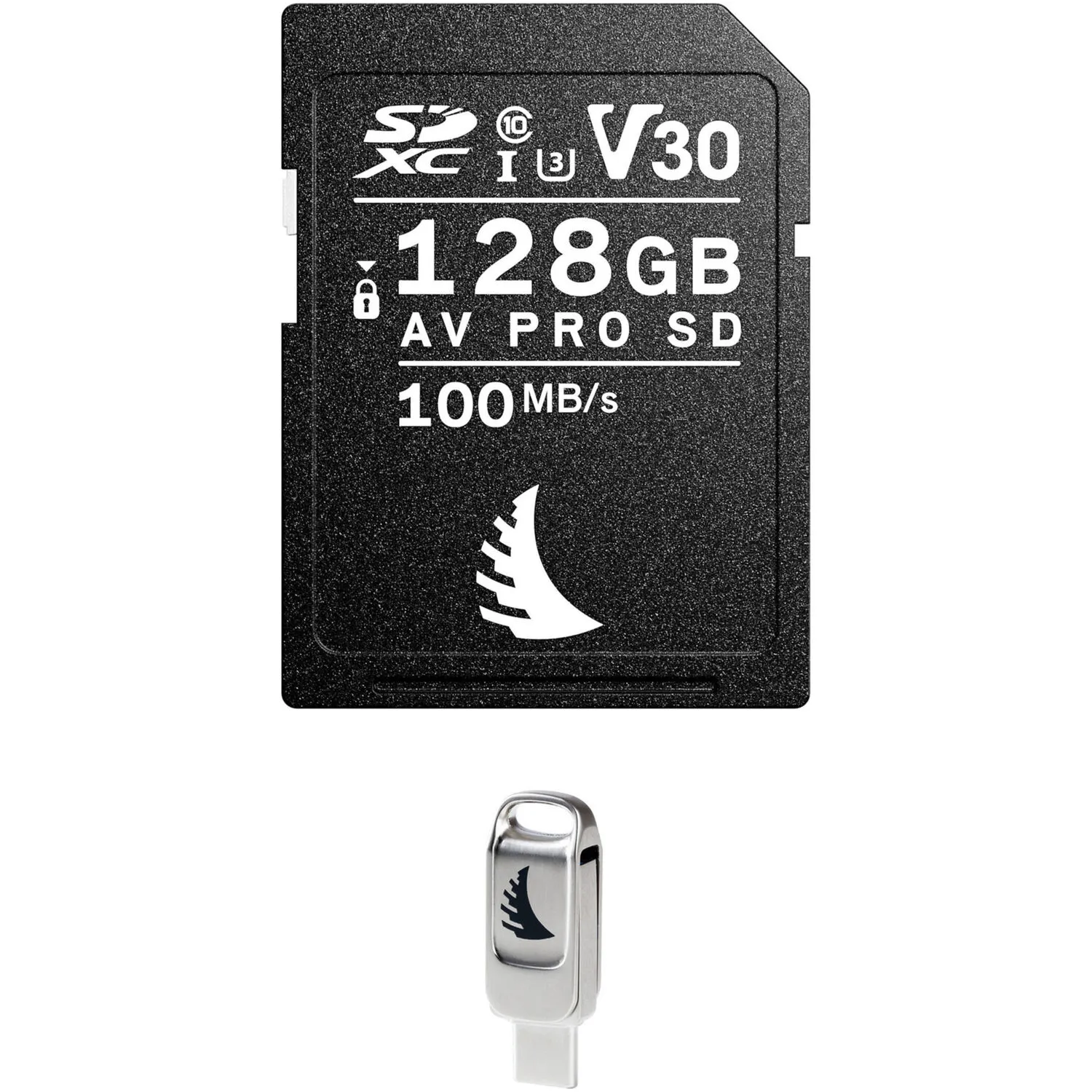 Angelbird 128GB AV Pro UHS-I SDXC Memory Card with 128GB Flash Drive