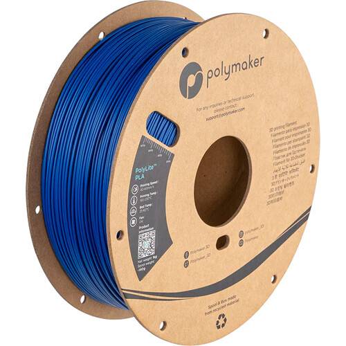 Polymaker 1.75mm PolyLite PLA Filament (3kg, Blue)