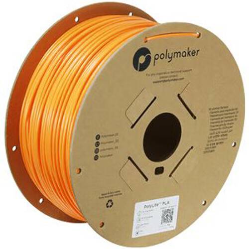 Polymaker 2.85mm PolyLite PLA Filament (3kg, Orange)
